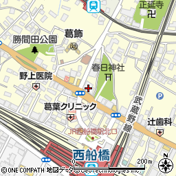 ＴＳＵＴＡＹＡ西船橋店周辺の地図