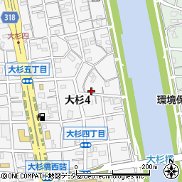 東京都江戸川区大杉4丁目24-20周辺の地図