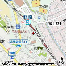 山梨県韮崎市中央町4周辺の地図