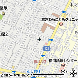 【壁寄せ必須】寺川邸:西久保2丁目駐車場周辺の地図