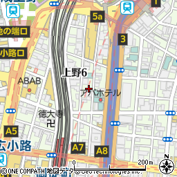 サンスクリット上野店周辺の地図