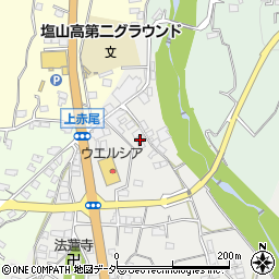 山梨県甲州市塩山赤尾247-22周辺の地図