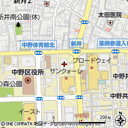 株式会社丸井　本社周辺の地図