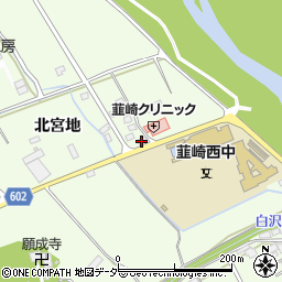 山梨県韮崎市神山町北宮地32周辺の地図