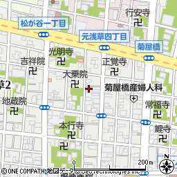 東京都台東区元浅草4丁目周辺の地図
