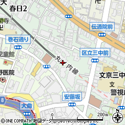 東京都文京区春日2丁目22周辺の地図