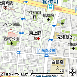 台東区立うえの高齢者在宅サービスセンター周辺の地図