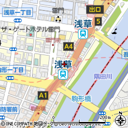 浅草雷門療法院周辺の地図