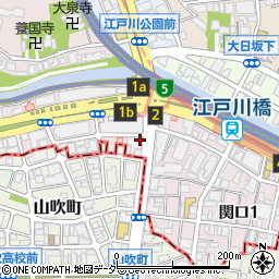 東京都文京区関口1丁目48-12周辺の地図