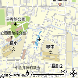 東京都小金井市緑町2丁目11-30周辺の地図