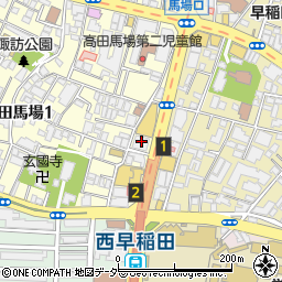 早稲田永谷マンション管理事務所周辺の地図