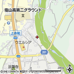 山梨県甲州市塩山赤尾1353周辺の地図