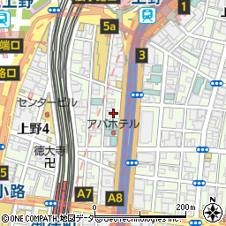 鳥番長 上野昭和通り店周辺の地図