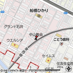 千葉県船橋市二子町604周辺の地図