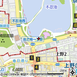 都立上野恩賜公園トイレ１０周辺の地図