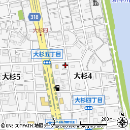 東京都江戸川区大杉4丁目3-12周辺の地図