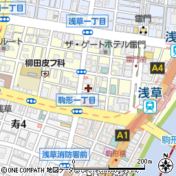 東京都台東区雷門2丁目8-2周辺の地図