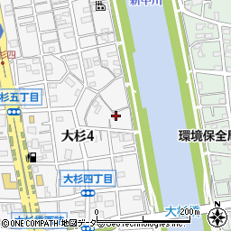 東京都江戸川区大杉4丁目24-9周辺の地図