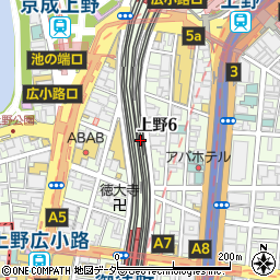 アメ横商店街連合会周辺の地図