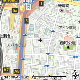 THE NELL UENO OKACHIMACHI周辺の地図