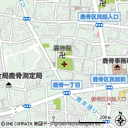 東京都江戸川区鹿骨1丁目25周辺の地図