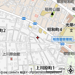 東京都昭島市上川原町1丁目11周辺の地図