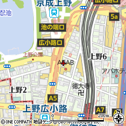 鳥貴族 上野中央通り店周辺の地図