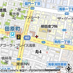 からあげ専門店 千ちゃん やきとりさくら 田原町店周辺の地図