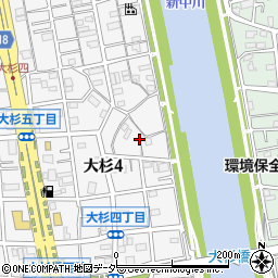 東京都江戸川区大杉4丁目24-8周辺の地図