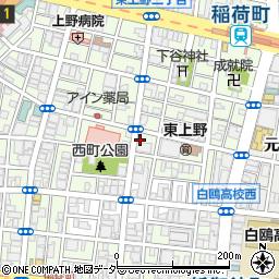 テクノ東上野周辺の地図