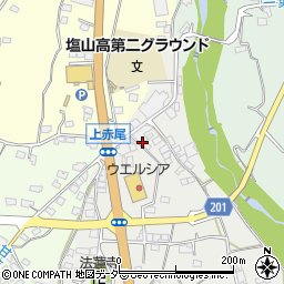 山梨県甲州市塩山赤尾249周辺の地図