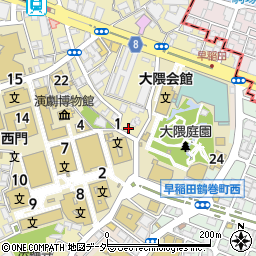 稲門堂ビル周辺の地図