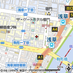 東京都台東区雷門2丁目10周辺の地図