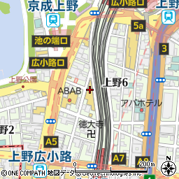 歌広場 上野広小路店周辺の地図