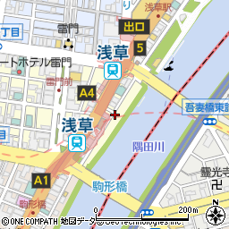 東京都台東区雷門2丁目1周辺の地図