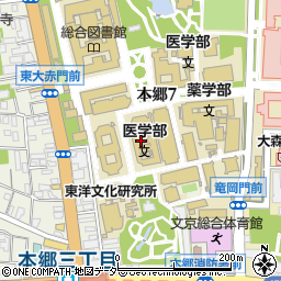 東京都文京区本郷7丁目周辺の地図