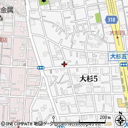 東京都江戸川区大杉5丁目5-7周辺の地図