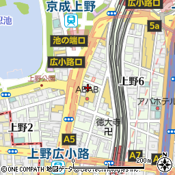 炙り肉寿司＆牛タン 3時間食べ飲み放題 完全個室居酒屋 奏 上野本店周辺の地図