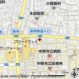 中野五郵便局 ＡＴＭ周辺の地図