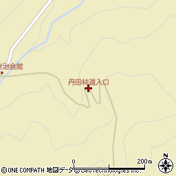 丹田林道入口周辺の地図
