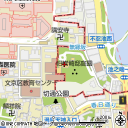 上野公園大駐車場周辺の地図