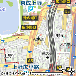 全席個室居酒屋 銀邸 上野店周辺の地図