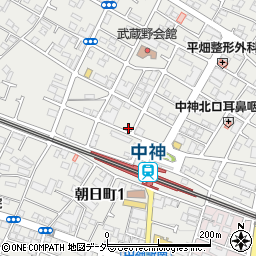 名鉄協商中神ＳＳ駐車場周辺の地図