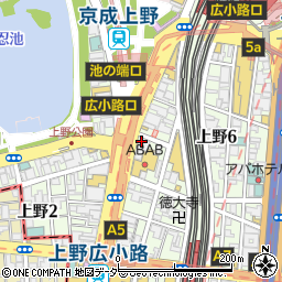 アパマンショップ上野店周辺の地図