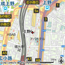 Ｒｅ．Ｒａ．Ｋｕ　上野店周辺の地図