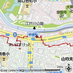 東京都新宿区早稲田鶴巻町391周辺の地図