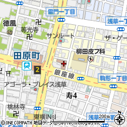 東京都　主税局台東都税事務所周辺の地図