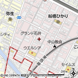 千葉県船橋市二子町578周辺の地図