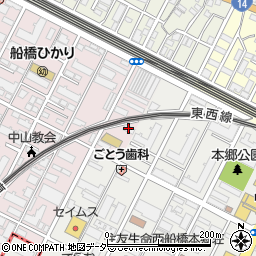 千葉県船橋市二子町472周辺の地図