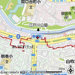 東京都新宿区早稲田鶴巻町390周辺の地図
